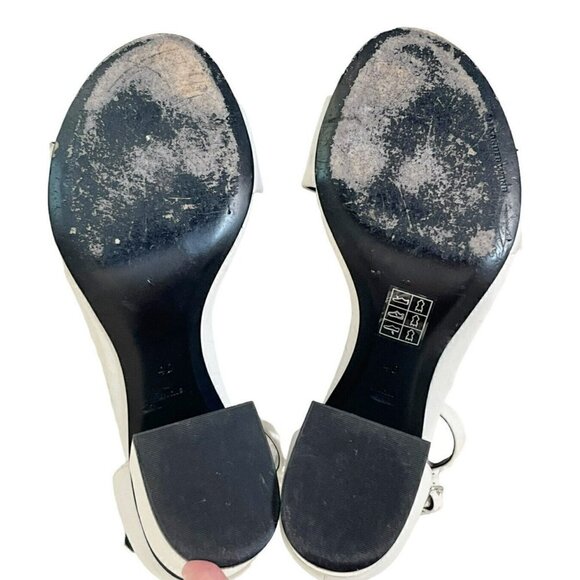 ALEXANDER WANG Woman's Sz 40 9.5 Abby Ankle-strap Sandals in Off White - Picture 10 of 10